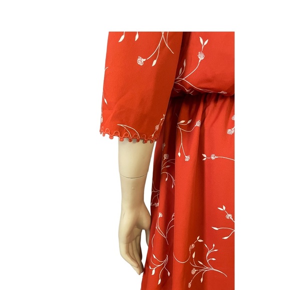 JOIE DAKODA MINIMALIST FLORAL PRINT DRESS IN AUTUMN - Picture 9 of 11